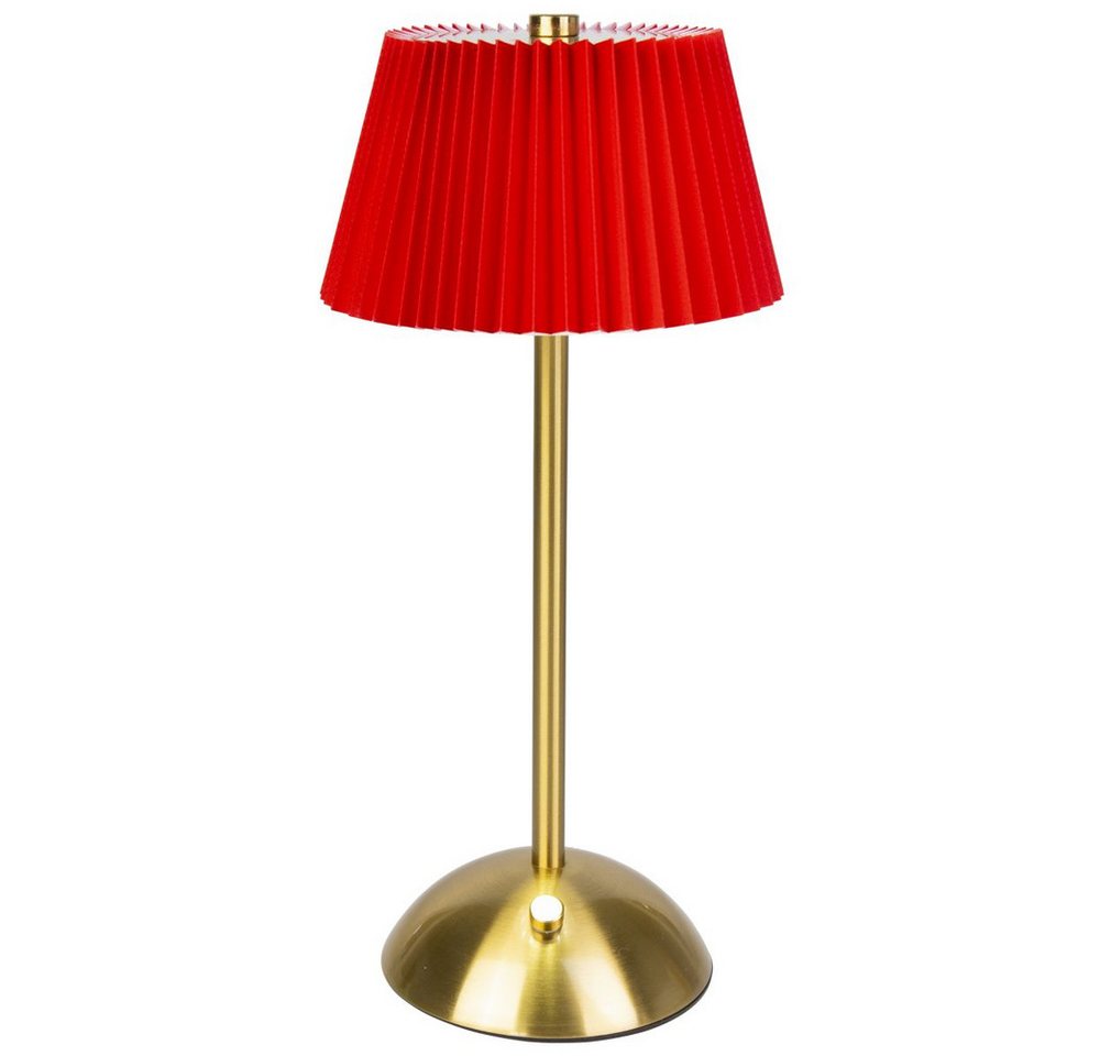 Kaemingk Dekolicht LED Tischlampe - rot/gold - ca. 15 x 15 x 30,5 cm von Kaemingk