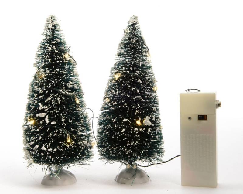 Kaemingk LED Baum LED Baum polyresin Baum Indoor L.6.3cm B.6.3cm H.15cm grün/warmes weiß von Kaemingk