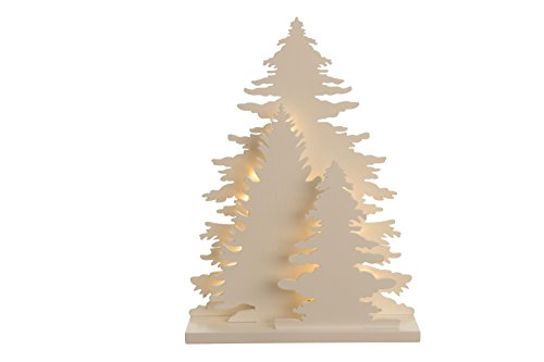 Kaemingk LED Baum Silhouette Holz 25 cm batteriebetrieben indoor Indirekte Beleuchtung von Kaemingk