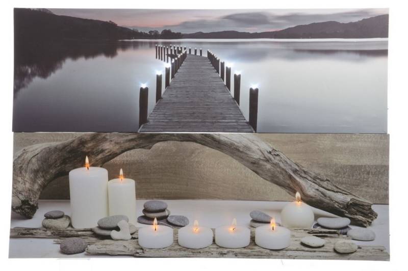 Kaemingk LED-Bild LED Leinwand 6 LED die leuchten Batteriebetrieben von Kaemingk