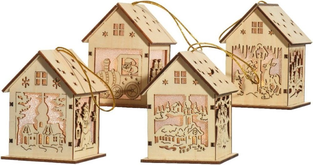 Kaemingk LED Dekolicht LED Holz Haus Batterie betrieben Kaemingk LED Dekolicht LED Holz Haus Batterie betrieben von Kaemingk