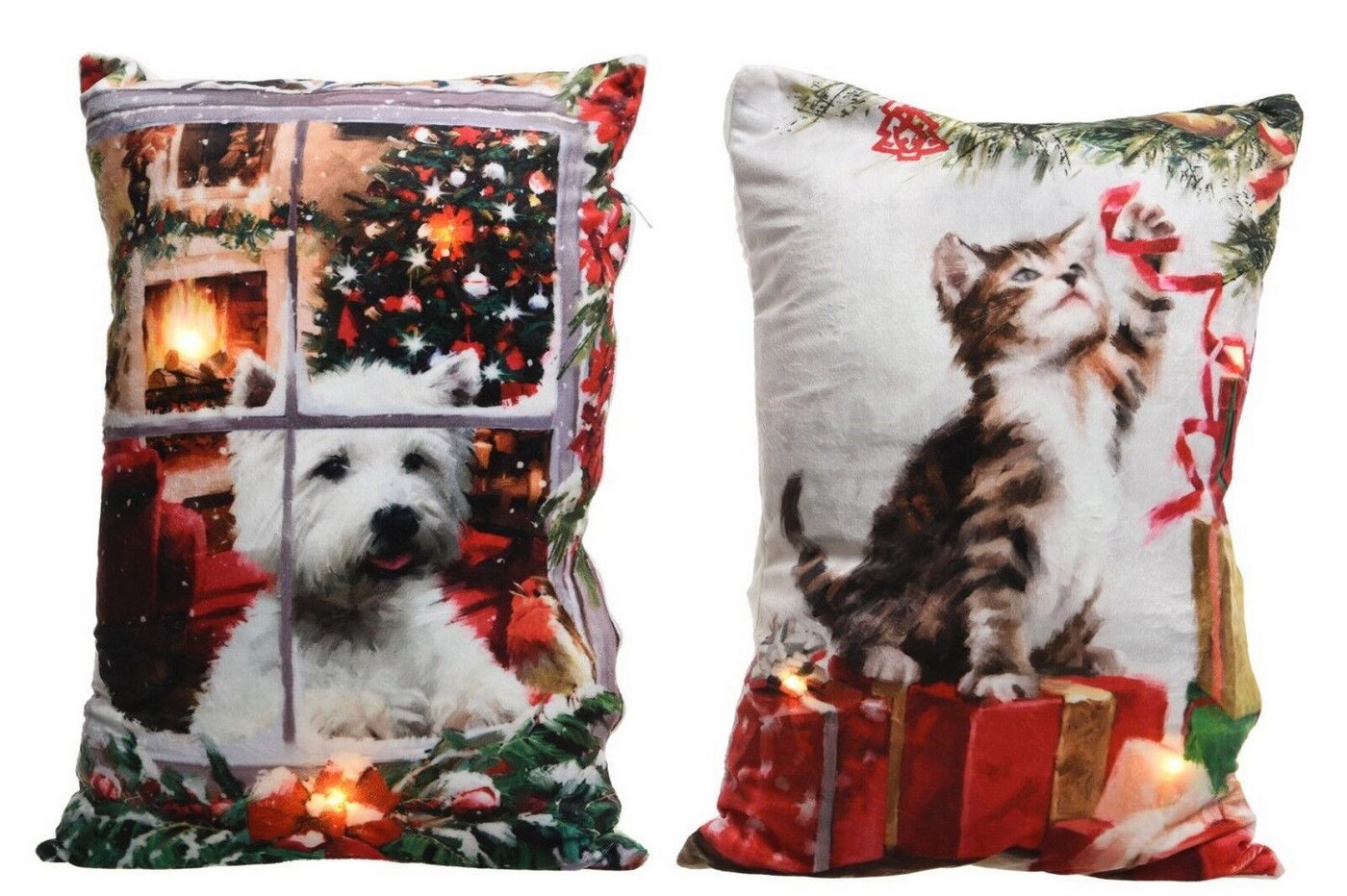 Kaemingk LED Dekoobjekt LED Kissen Motiv Hund/Katze weihnachtlich batterbetrieben Stückpreis Kaemingk LED Dekoobjekt LED Kissen Motiv Hund/Katze weihnachtlich batterbetrieben Stückpreis von Kaemingk