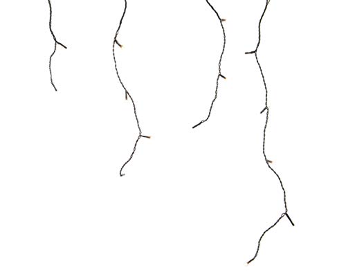 Kaemingk LED Eisregenvorhang, aussen, Aussentrafo, 175 warmweiße LED, schwarzes Kabel, 7.5 m 494825 Kaemingk LED Eisregenvorhang, aussen, Aussentrafo, 175 warmweiße LED, schwarzes Kabel, 7.5 m 494825 von Kaemingk