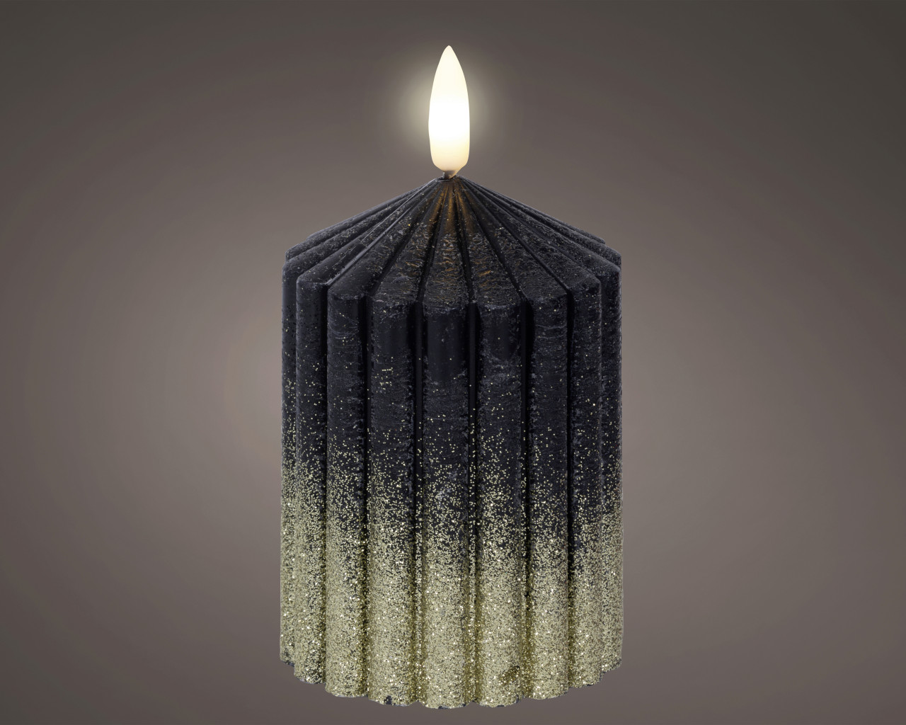 Kaemingk LED Kerze schwarz Ø 6 x 15 cm warmweiß Kaemingk LED Kerze schwarz Ø 6 x 15 cm warmweiß von Kaemingk