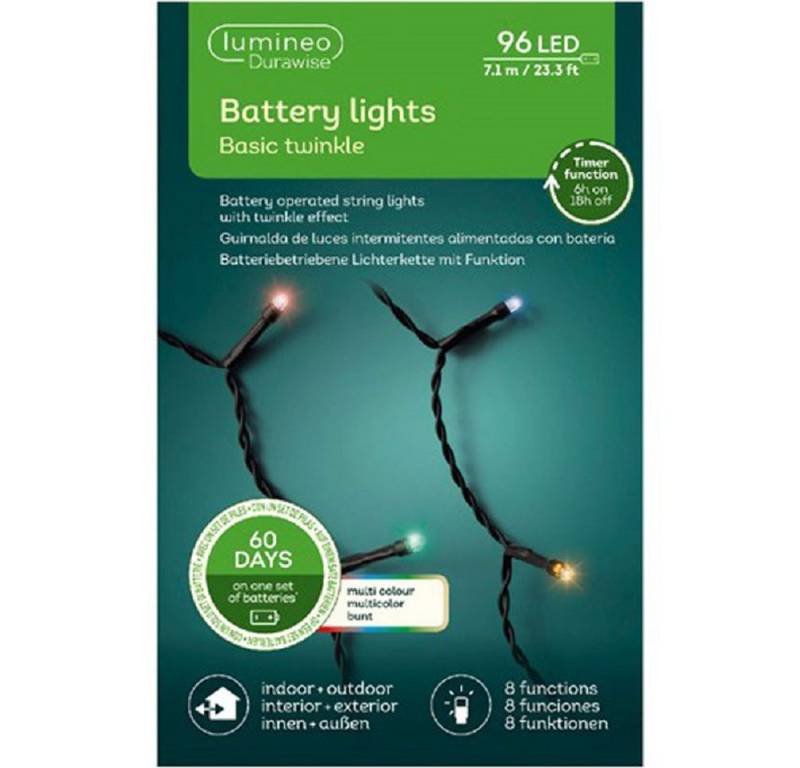 Kaemingk LED-Lichterkette LED Durawise Basic Twinkle Effekt 8 Funktionen L.710cm schwarz/bunt Kaemingk LED-Lichterkette LED Durawise Basic Twinkle Effekt 8 Funktionen L.710cm schwarz/bunt von Kaemingk