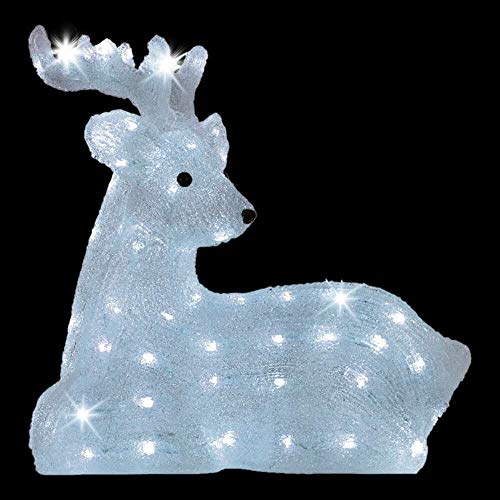 Kaemingk LED Rentier liegend ACR außen Weinachten Dekoration Deko Xmas von Kaemingk