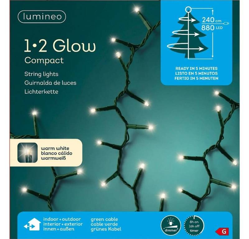Kaemingk Lichterkette LED 1-2 Glow Lichterkette Timer8h Dimmer5F 2,4m 88 von Kaemingk