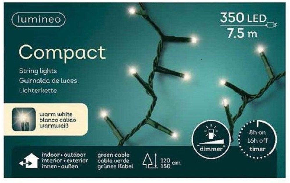 Kaemingk Lichterkette LED Compact Lichterkette indoor outdoor Timer8h Di von Kaemingk