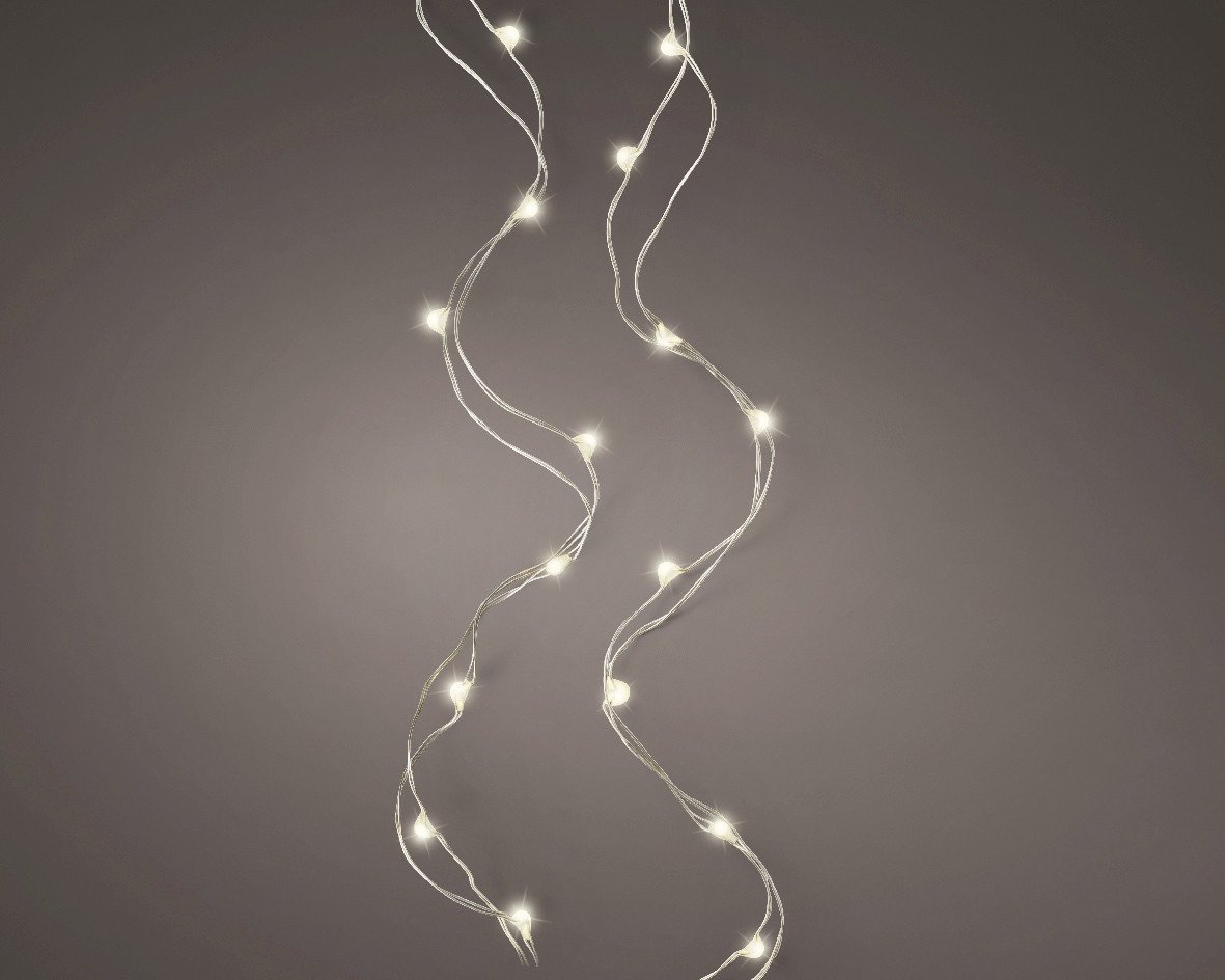 Kaemingk Micro LED Strangbeleuchtung Lichterkette mit 60 Lichter warmweiß von Kaemingk