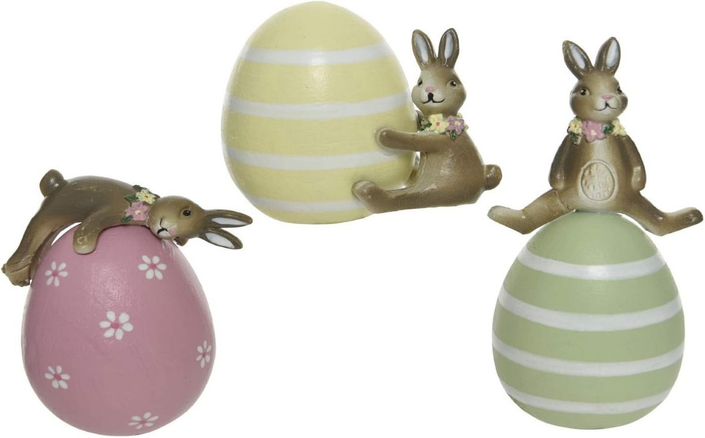 Kaemingk Osterhase Ei Holz Osterei mit Osterhase 3er Set Kaemingk Osterhase Ei Holz Osterei mit Osterhase 3er Set von Kaemingk