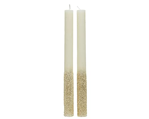 Kaemingk Stabkerzen ca. 2,2 x 25cm 2er Set mit Glitzer Wachs Weihnachtskerzen Tannenbaum Wollweiß Ivory Kaemingk Stabkerzen ca. 2,2 x 25cm 2er Set mit Glitzer Wachs Weihnachtskerzen Tannenbaum Wollweiß Ivory von Kaemingk