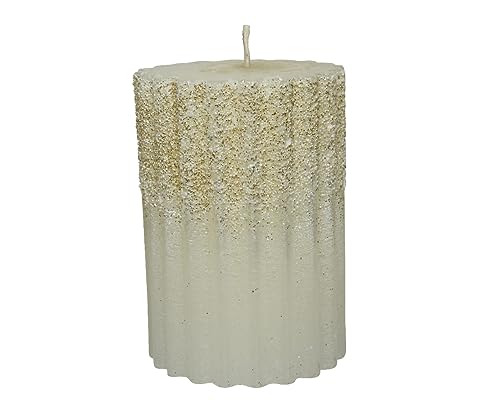 Kaemingk Stumpenkerzen 7x10cm Wachs Zylinderkerzen mit Glitzer Adventskerzen Wollweiß : Ivory - Elfenbein - cremeweiß Kaemingk Stumpenkerzen 7x10cm Wachs Zylinderkerzen mit Glitzer Adventskerzen Wollweiß : Ivory - Elfenbein - cremeweiß von Kaemingk