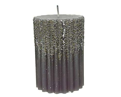 Kaemingk Stumpenkerzen 7x10cm Wachs Zylinderkerzen mit Glitzer Adventskerzen grau anthrazit warmgrau Kaemingk Stumpenkerzen 7x10cm Wachs Zylinderkerzen mit Glitzer Adventskerzen grau anthrazit warmgrau von Kaemingk