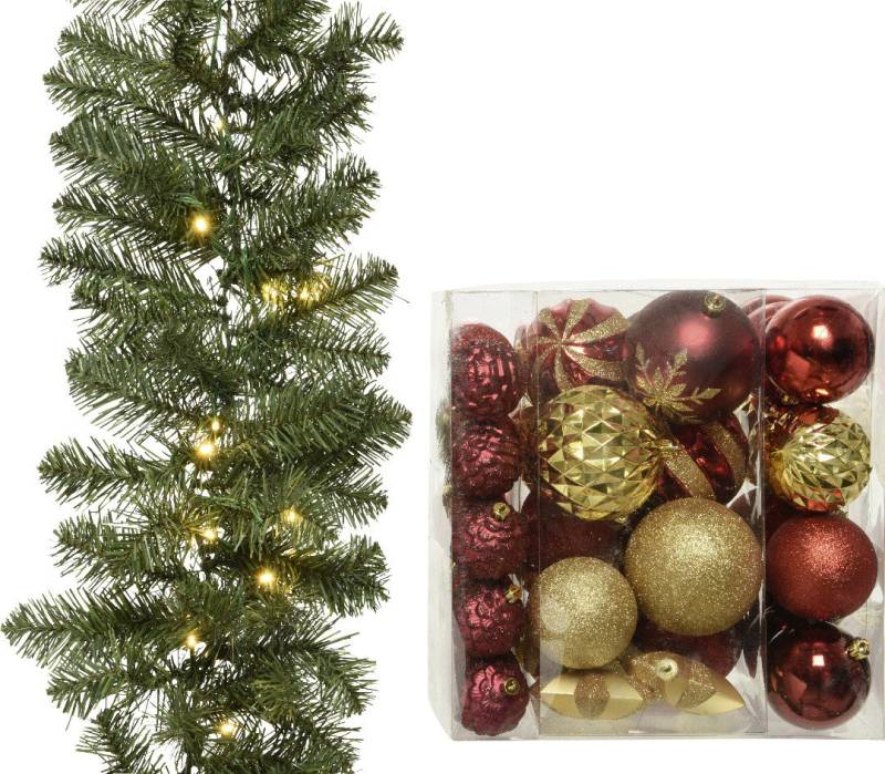 Kaemingk Tannengirlande künstlich beleuchtet 100 Lichter warmweiß Kaemingk Tannengirlande künstlich beleuchtet 100 Lichter warmweiß von Kaemingk