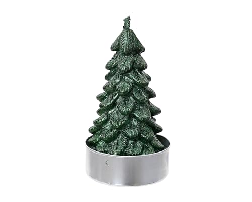 Kaemingk Teelichter Kerzen Paraffin 7cm Tannenbaum Form 4er Set - Adventskerzen für den Teelicht Adventskranz - Tischkerzen Dekokerzen - Tischdeko & Weihnachtsdeko - Piniengrün Kaemingk Teelichter Kerzen Paraffin 7cm Tannenbaum Form 4er Set - Adventskerzen für den Teelicht Adventskranz - Tischkerzen Dekokerzen - Tischdeko & Weihnachtsdeko - Piniengrün von Kaemingk