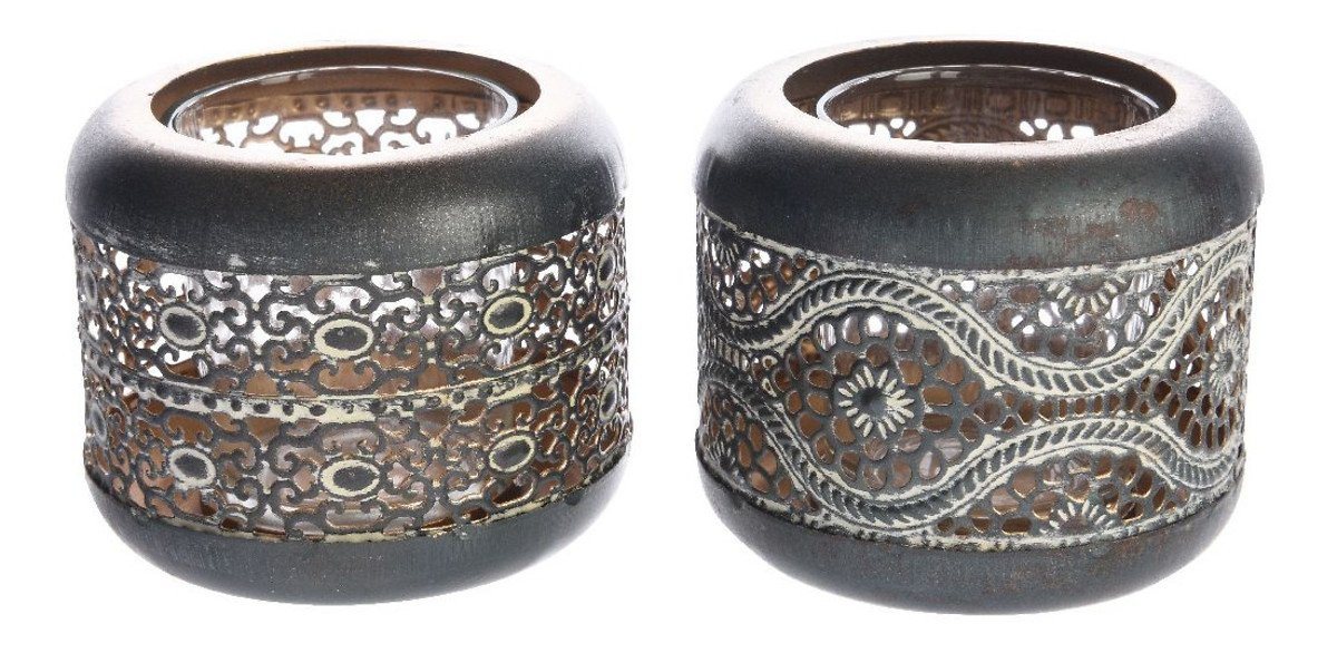 Kaemingk Teelichthalter 2er Set Metall kupferbraun Kaemingk Teelichthalter 2er Set Metall kupferbraun von Kaemingk