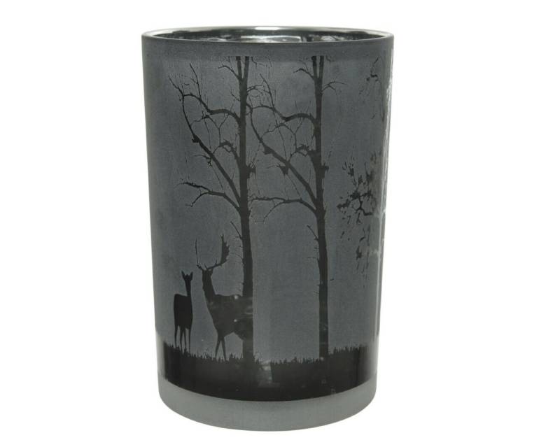 Kaemingk Teelichthalter Kerzenhalter Teelichthalter Kerzenständer Hirsch schwarz Ø 10x12 cm von Kaemingk