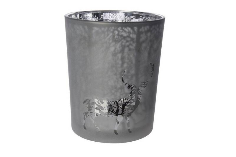 Kaemingk Teelichthalter Teelichthalter Glas Windlicht Laser Hirsch grau Ø 10 x 12,5 cm Kaemingk Teelichthalter Teelichthalter Glas Windlicht Laser Hirsch grau Ø 10 x 12,5 cm von Kaemingk