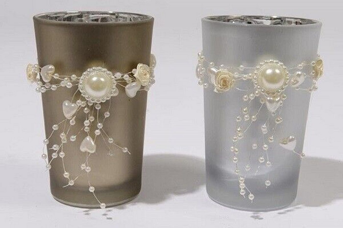 Kaemingk Teelichthalter Windlicht Teelicht Hochzeit Glas Perlen silber matt gold2er Set Kaemingk Teelichthalter Windlicht Teelicht Hochzeit Glas Perlen silber matt gold2er Set von Kaemingk