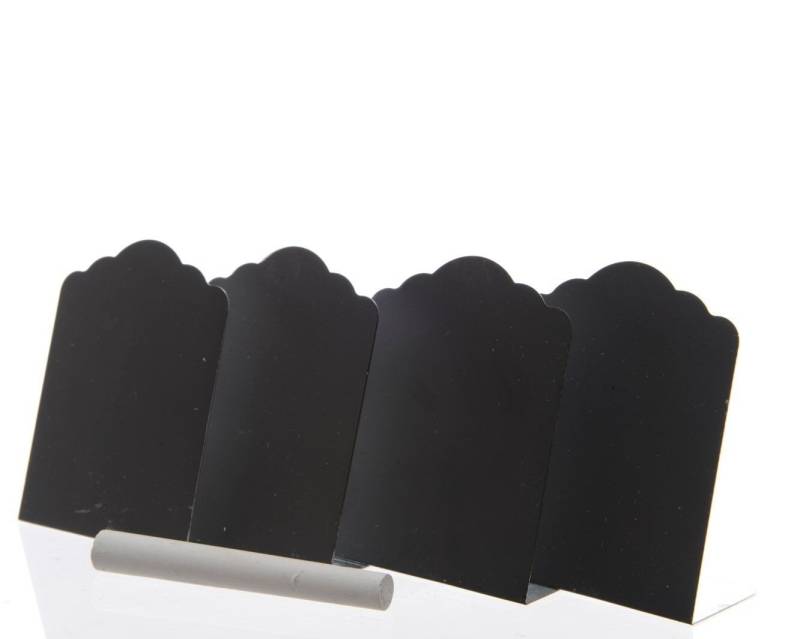 Kaemingk Tischkartenhalter Kartenhalter Tafel Eisen schwarz Menühalter 4er Set von Kaemingk