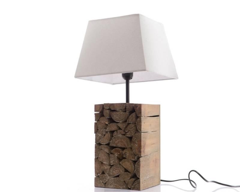 Kaemingk Tischleuchte Tischlampe Holzscheite 25x25x51 cm von Kaemingk