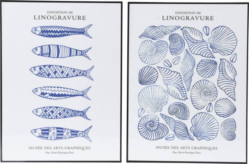 Kaemingk Wandbild Kaemingk Gemälde Linogravure Papier 2-fach, Strand Kaemingk Wandbild Kaemingk Gemälde Linogravure Papier 2-fach, Strand von Kaemingk