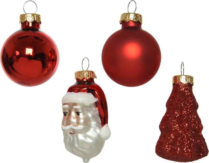 Kaemingk Weihnachtliche Figuren aus Glas weihnachtsrot von Kaemingk
