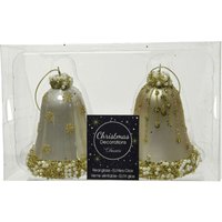 Kaemingk Weihnachtsbaumanhänger Glocke aus Glas perle Weihnachtsbaumanhänger Kaemingk Weihnachtsbaumanhänger Glocke aus Glas perle Weihnachtsbaumanhänger von Kaemingk