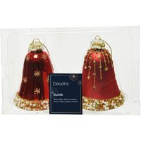 Kaemingk Weihnachtsbaumanhänger Glocke aus Glas rot Weihnachtsbaumanhänger Kaemingk Weihnachtsbaumanhänger Glocke aus Glas rot Weihnachtsbaumanhänger von Kaemingk