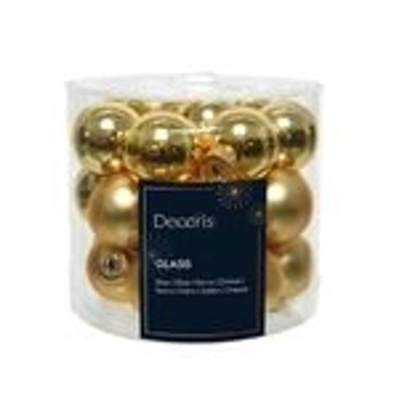 Kaemingk Weihnachtsbaumkugeln Glas 2,5 cm 24 Stueck Hell Gold Glanz Matt Mix Kaemingk Weihnachtsbaumkugeln Glas 2,5 cm 24 Stueck Hell Gold Glanz Matt Mix von Kaemingk