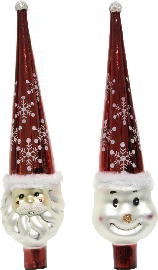 Kaemingk Weihnachtsbaumspitze rot weiß Kaemingk Weihnachtsbaumspitze rot weiß von Kaemingk