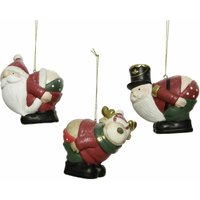 Kaemingk Weihnachtshänger aus Keramik 8 x 9 x 10 cm Christbaumschmuck von Kaemingk