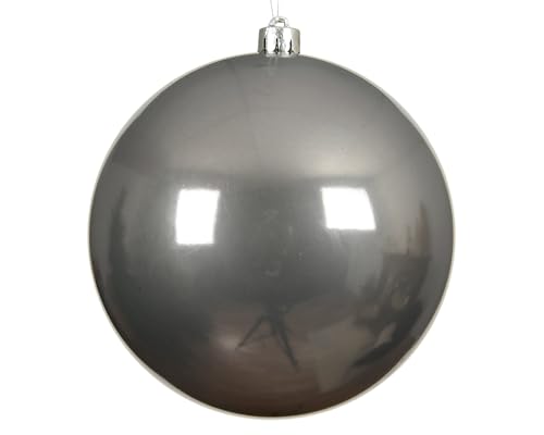 Kaemingk Weihnachtskugel Kunststoff 14cm x 1 Stück groß & bruchsicher - Christbaumkugeln XXL Weihnachtsbaumkugeln für Weihnachten - Christbaumschmuck & Weihnachtsbaumschmuck Grau Kaemingk Weihnachtskugel Kunststoff 14cm x 1 Stück groß & bruchsicher - Christbaumkugeln XXL Weihnachtsbaumkugeln für Weihnachten - Christbaumschmuck & Weihnachtsbaumschmuck Grau von Kaemingk