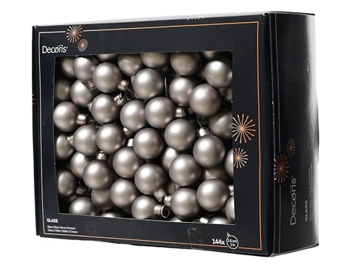 Kaemingk Weihnachtskugeln am Draht Glas 2,5cm x 144 Stück Spiegelbeeren Matt - kleine Dekokugeln - Christbaumschmuck & Weihnachtsdeko - Zart Grau Kaemingk Weihnachtskugeln am Draht Glas 2,5cm x 144 Stück Spiegelbeeren Matt - kleine Dekokugeln - Christbaumschmuck & Weihnachtsdeko - Zart Grau von Kaemingk