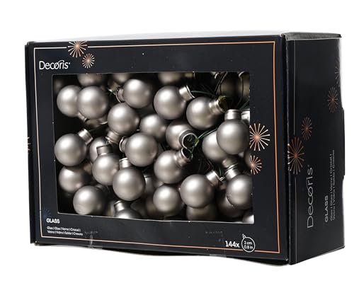 Kaemingk Weihnachtskugeln am Draht Glas 2cm x 144 Stück Spiegelbeeren - kleine Dekokugeln - Christbaumschmuck & Weihnachtsdeko - Zart Grau matt Kaemingk Weihnachtskugeln am Draht Glas 2cm x 144 Stück Spiegelbeeren - kleine Dekokugeln - Christbaumschmuck & Weihnachtsdeko - Zart Grau matt von Kaemingk