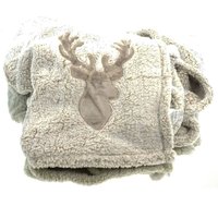 Kaemingk - Weihnachtskuscheldecke Hirsch Beige 130 x 170 cm - Polyester & Samt Kaemingk - Weihnachtskuscheldecke Hirsch Beige 130 x 170 cm - Polyester & Samt von Kaemingk