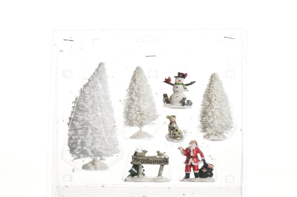 Kaemingk Weihnachtsmann Bäume Nikolaus Schneemann Figuren Winterlandschaft von Kaemingk