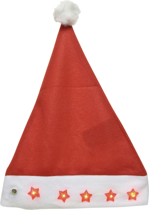 Kaemingk Weihnachtsmannmütze mit Sternen rot 40 cm Kaemingk Weihnachtsmannmütze mit Sternen rot 40 cm von Kaemingk