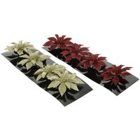 Kaemingk - Weihnachtsstern Goldfarben Glitter & Krokodilklemme ø 8 cm - Kunststoff von Kaemingk