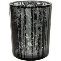 Kaemingk Windlicht aus Glas nachtblau 12 x 18 cm Windlicht von Kaemingk