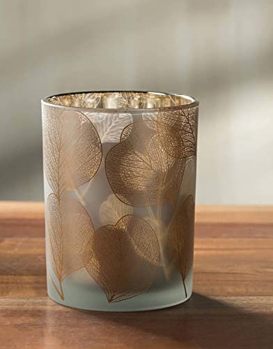 Kerzenhalter Teelichthalter Kerzenständer Dekoration Judaspfennig weiß Ø 10x12cm von Kaemingk