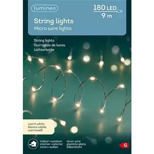 LED Micro Lichterkette für Außen | warmweiß | 180 LED's | 9 m von Kaemingk