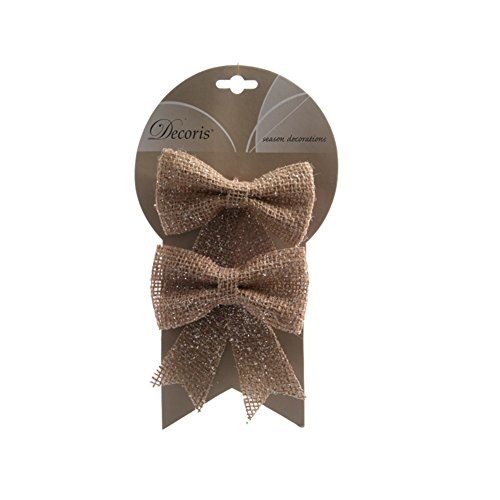 Schleifen 12cm zum Aufhängen 2er Set Jute Nostalgie Weihnachtsbaum Boho Christbaumschmuck braun lotde2noeudstrésornaturel Schleifen 12cm zum Aufhängen 2er Set Jute Nostalgie Weihnachtsbaum Boho Christbaumschmuck braun lotde2noeudstrésornaturel von Kaemingk