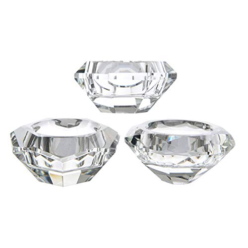 Teelicht Glasteelicht Diamant klar Ø 7x 3,5 cm Stückpreis von Kaemingk