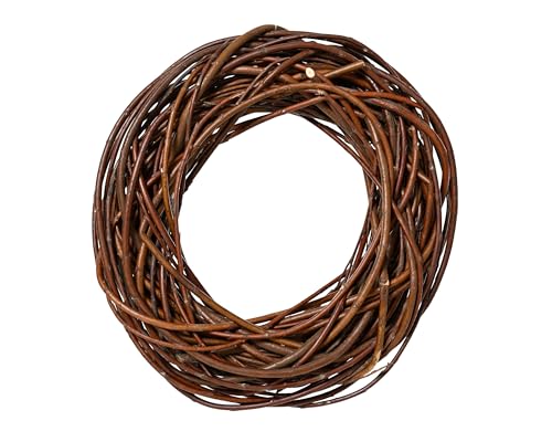 Weidenkranz 30cm Natur - Naturkranz zum Basteln & Dekorieren - Kranz Rohling für DIY Kränze - Dekokranz und Bastelmaterial - Kranzrohling Basis für Adventskranz Weihnachtskranz Türkranz Osterkranz von Kaemingk