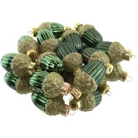 Weihnachtsanhänger Eicheln Piniengrün Ø 3 cm aus Glas - 12er Set Weihnachtsanhänger Eicheln Piniengrün Ø 3 cm aus Glas - 12er Set von Kaemingk