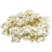 Kaemingk - Weihnachtsanhänger Mini-Sterne Pearl 6 x matt & 6 x glänzend - Glas 4 cm wk Kaemingk - Weihnachtsanhänger Mini-Sterne Pearl 6 x matt & 6 x glänzend - Glas 4 cm wk von Kaemingk