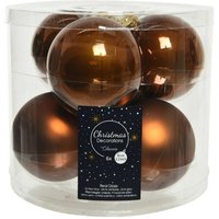 Weihnachtskugeln zum Hängen im Glas 8 cm. 6er-Set Weihnachtskugeln zum Hängen im Glas 8 cm. 6er-Set von Kaemingk