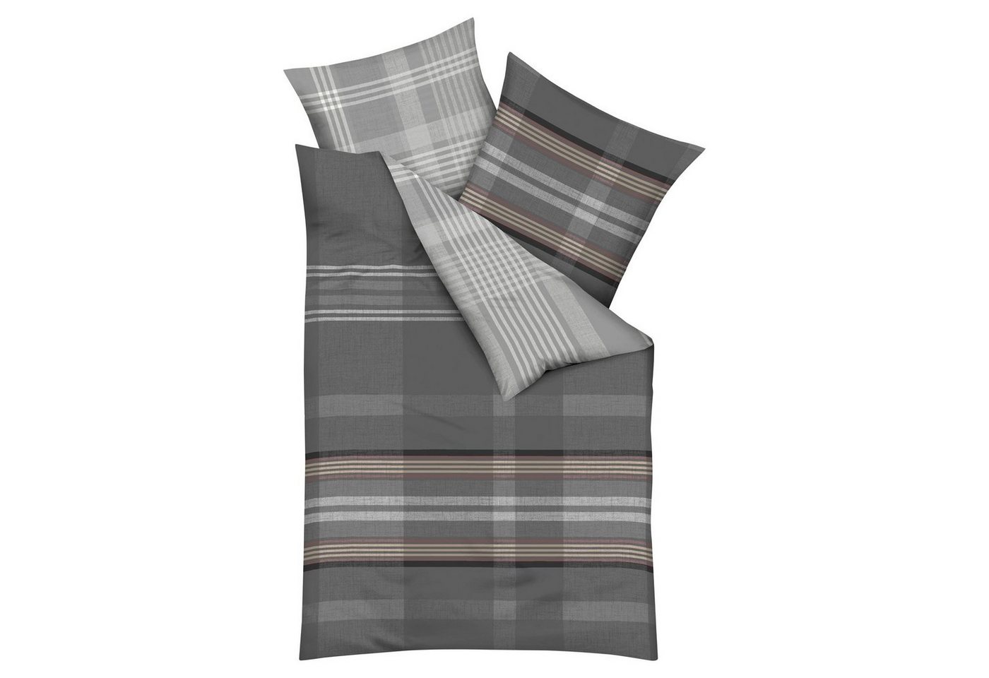 Kaeppel Bettwäsche BEYOND, Satin, Beige, 135 x 200 cm, Baumwolle, 2 teilig, mit Reißverschluss Kaeppel Bettwäsche BEYOND, Satin, Beige, 135 x 200 cm, Baumwolle, 2 teilig, mit Reißverschluss von Kaeppel