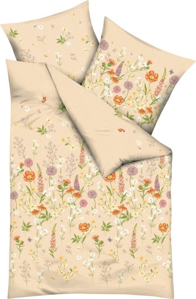 Bettwäsche Bettwäsche "Wiesenblümchen", Kaeppel, Biber, 2 teilig, Blumen von Kaeppel
